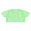 Loodgao Kids Girls Boys Shiny Sequins T-Shirts Short Sleeve Dance Crop Tops Jazz Hip Hop Dancewear Fluorescent_Green 9-10 view 4