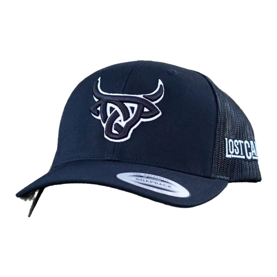 Lost Calf Black White 3D Stitch Logo