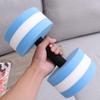 DOITOOL Aquatic Exercise Dumbbells Set of 2 Water Dumbbells for Water Aerobics, Lightweight Foam Dumbbell Pool Resistance Water Fitness Equipment for Loss (Blue) view 2