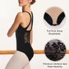 WYHDY Girls Lace Crisscross Back Dance Ballet Leotard Toddler Tank Dancewear(SM6202-06-L) 6-8 Years view 4