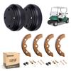 10L0L Golf Cart Brake Drums & Brake Shoes Deluxe Set for Golf Cart Club Cart DS (1995-up) & Precedent (2004-up) with Brake Shoes Spring Kit view 1