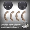 10L0L Golf Cart Brake Drums & Brake Shoes Deluxe Set for Golf Cart Club Cart DS (1995-up) & Precedent (2004-up) with Brake Shoes Spring Kit view 4
