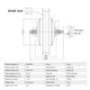 L-faster 350W 14 Inch Hub Motor Wheel Hall Sensor Aluminium Rim Disc Brake Mount for Front Drive Mini Bike (24V) view 3