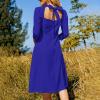 Adugen Origei El Salvador Flag Flare Dress Dress Ladies Casual Fashion Body Dress for Women 3XL view 4