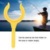 2Pcs Boat Oar Lock, Plastic Oar Lock Oarlock Row Lock Boat Oar Brackets Marine Row Boat Dinghy Water Raft Boat Kayak Canoe Oar Lock Rowlock Side Mount for Fishing Rod Holder (Yellow) view 2