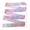 ZZSRJ 1 Glitter Gymnastics Ribbon Dance Ribbon Rhythmic Gymnastics Ballet Spinner Rainbow Stick Training 2M/4M (Color : White, Size : 4M) view 1