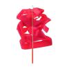 ZZSRJ 4M Dance Spinner Stick On Ribbon Stick with Adjustable Rope Colorful Girls Party Supplies Items (Color : Rose red) view 1