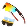 FEISEDY Sports Sunglasses, with 5 Lenses for Men Women, TR90 Lightweight, Baseball Cycling Motorcycle Running Golf B2940 view 1