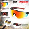 FEISEDY Sports Sunglasses, with 5 Lenses for Men Women, TR90 Lightweight, Baseball Cycling Motorcycle Running Golf B2940 view 3