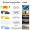 FEISEDY Sports Sunglasses, with 5 Lenses for Men Women, TR90 Lightweight, Baseball Cycling Motorcycle Running Golf B2940 view 4