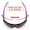 FEISEDY Cycling Sports Sunglasses Running Baseball 80s 90s Shield Golf Mountain Motorcycle Goggles B2940 view 4