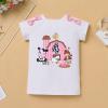 IMEKIS Farm Animal Cake Smash Outfit Girl Barnyard Fourth 4th Birthday Shirt Mini Tutu Skirt Kids Gingham Dress Headband Toddler Holy Cow Im Three Party Clothes Cowgirl Photoshoot Pink 4T view 3