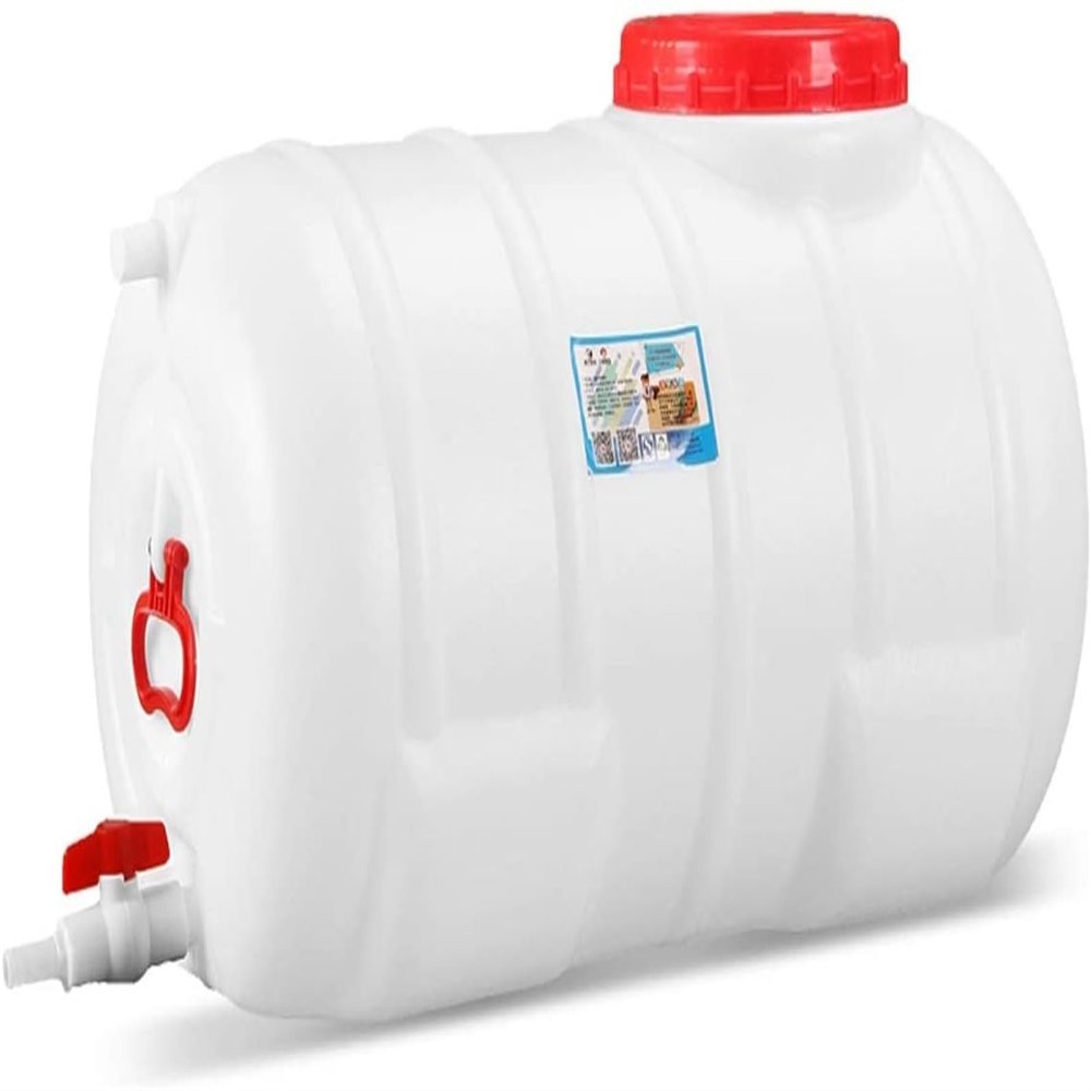 YXCUIDP Large Capacity Water Tank Plastic Water Bucket Horizontal Square Water Storage Tank with Cover and Valve for Household Water Camping Outdoor Self-Driving Tour