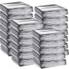 Macarrie 100 Pack Emergency Thermal Blankets Silver Foil Survival Blanket Kit for Outdoors, Camping, Hiking, Homeless, First Aid view 1