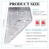 Macarrie 100 Pack Emergency Thermal Blankets Silver Foil Survival Blanket Kit for Outdoors, Camping, Hiking, Homeless, First Aid view 2