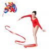 ZZSRJ 4M Color Fitness Ribbon Dance Ribbon Rhythmic Gymnastics Ballet Streamer Spinning Stick Rainbow Stick Training (Color : 3, Size : 4m) view 4