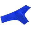Botmois Men's Brazilian Bikini Sioft Ice Silk Boxer Briefs Underwear Comfy Enhance Bulge Pouch Cheeky Boxers Blue L view 2