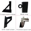 Heavy Punch Bag Wall Bracket Square Steel Tube Hanger with Holder Rings, Sandbag Fixed Frame for Adult Boxing Fan Gym Triangle Bearing Can Bear 500kg (Color : Black, Size : 70cm) view 4
