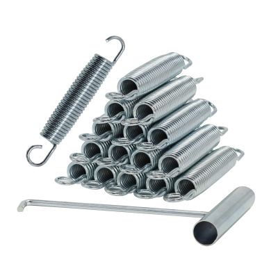 7 Inch Trampoline Springs, Heavy Duty Galvanized Steel Replacement Spring with Puller Tool, Set of 16