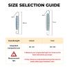 7 Inch Trampoline Springs, Heavy Duty Galvanized Steel Replacement Spring with Puller Tool, Set of 16 view 2