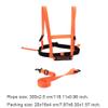Kids Ski Training Harness Skiing Trainer Speed Control Teaching Snowboard Safety Belt for Beginner Orange view 2