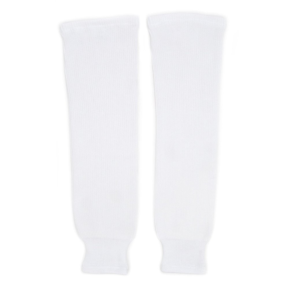 Howies Hockey Knit Hockey Socks - White Large 30 Classic Design with Durable Stretch and Optimal Fit