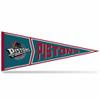 Rico Industries NBA Basketball Detroit Pistons Retro 12" x 30" Felt Wall Dcor Pennant - Great for Home/Bed Room/Man Cave Dcor view 1