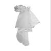 Nicky Bigs Novelties White Bridal Flower Crown with Veil - Women Bachelorette Bride Veil Party Headband - Communion Shower Headdress Accessory - Halloween Ghost Corpse Costume view 4