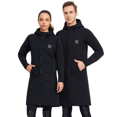 Mens Wetsuit Jacket 3MM Neoprene Wetsuit top Women Keep Warm Swim Parkas (Small)
