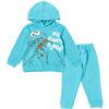 Sesame Street Cookie Monster Toddler Boys Fleece Pullover Hoodie and Pants Outfit Set Blue 2T view 1