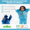 Sesame Street Cookie Monster Toddler Boys Fleece Pullover Hoodie and Pants Outfit Set Blue 2T view 4