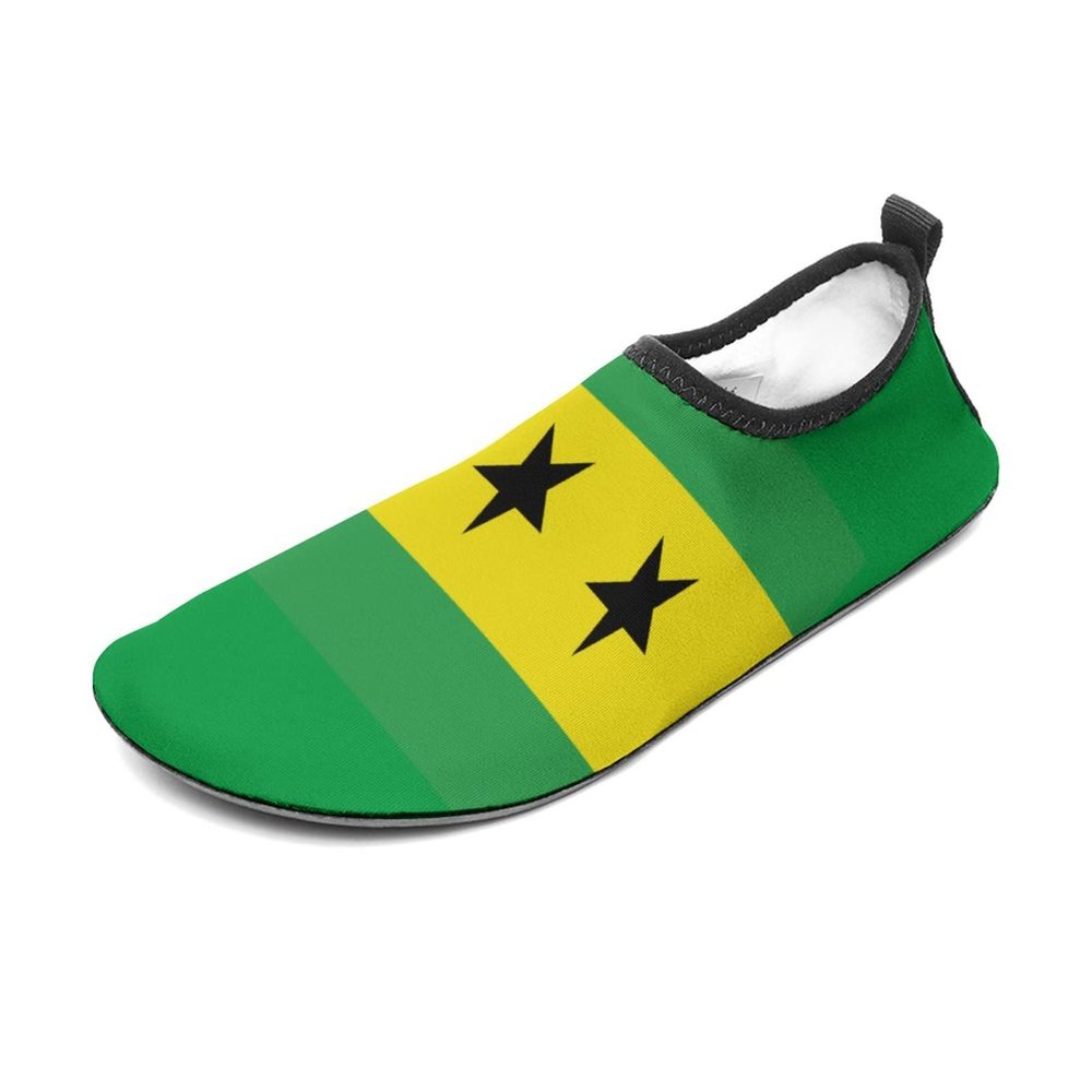 Calculay Sao Tome and Principe Flag Water Shoes, Beach Shoes for Men and Women, Swimming Pool Yoga, Surfing Sneakers