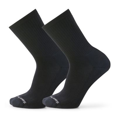 Smartwool Men's Everyday Solid Rib Crew 2 Pack Black S