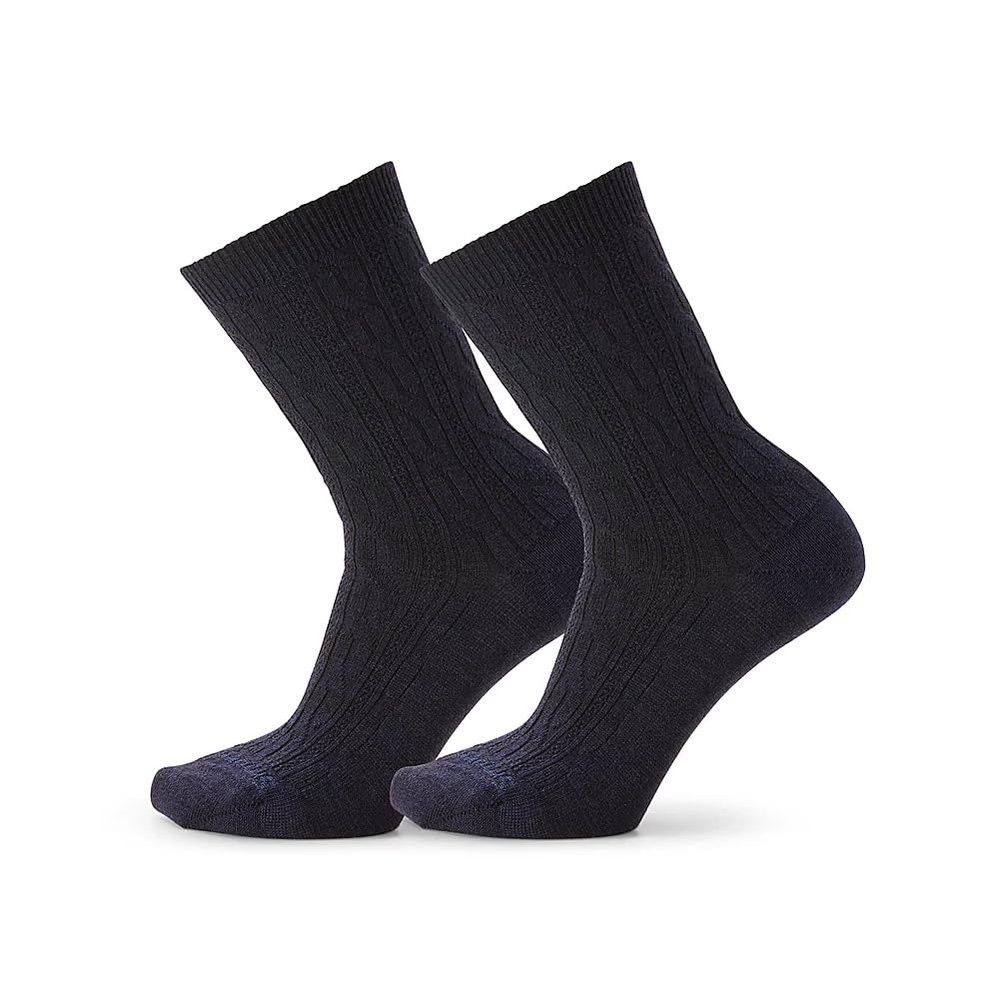Smartwool Women's Everyday Cable Crew 2 Pack Deep Navy Heather L