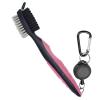 AOKID Golf Pole Brush Multi Style Club Groove Sharpener Cleaner Strong for Home Pink