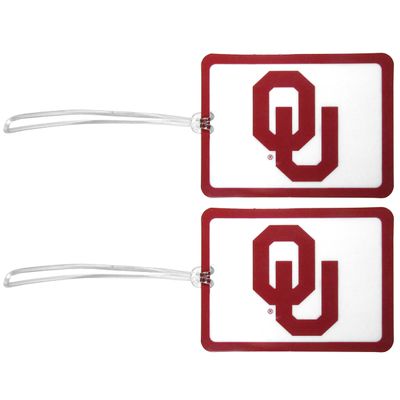 Siskiyou Sports NCAA Oklahoma Sooners Vinyl Luggage Tag, 2pk, Team Colors, One Size