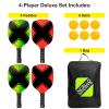 Pickleball 4 Piece Paddle Set with 6 Balls and Carry Bag view 2