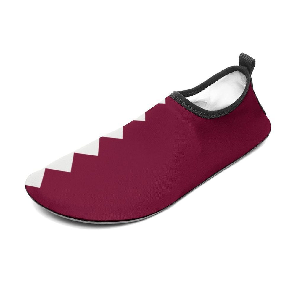 Calculay Flag of Qatar Water Shoes, Beach Shoes for Men and Women, Swimming Pool Yoga, Surfing Sneakers