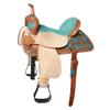 HILASON Flex Tree Western Horse Saddle in American Leather Barrel Trail | for Horses view 1