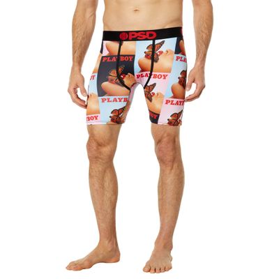 PSD Men's Pb Butterflies Boxer Briefs, Multi, XXL