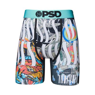PSD Men's Money On My Mind Boxer Briefs, Multi, XL