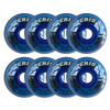 Alkali Roller Hockey Wheels Revel Eris 80mm 74A Blue + Hybrid Ceramic Bearings view 2