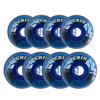 Alkali Roller Hockey Wheels Revel Eris 76/80 Hilo 74A Blue + Hybrid Ceramic Bearings view 2