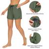 AFITNE Women's Hiking Shorts Quick Dry Lightweight Golf Active Water Shorts with Pockets for Work Outdoor Camping Fishing Army Green S view 3