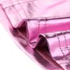 Allegra K Metallic Crop Top for Women's Sleeveless Cut Out Party Clubwear Holographic Tank Tops X-Large Hot Pink view 4
