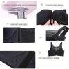 Floral Secrets Comfort Rose Bra Floral Secrets No Wire Bra Sexy Push Up Bra Front Closure Brassiere Wireless Bras for Women (Black,40/90AB) view 4
