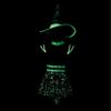 Glow-in-the-Dark Black & Green Midnight Mischief Witch Small Costume (4-6) - 1 Set - Perfect Party Dress Up view 2