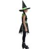 Glow-in-the-Dark Black & Green Midnight Mischief Witch Small Costume (4-6) - 1 Set - Perfect Party Dress Up view 4
