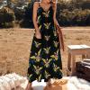 Virgin Islands Flag Womens Maxi Long Dress Spaghetti Strap Beach Sleeveless view 2