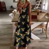 Virgin Islands Flag Womens Maxi Long Dress Spaghetti Strap Beach Sleeveless view 3